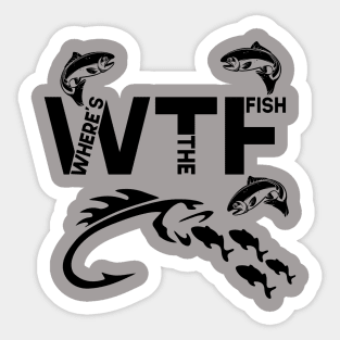 WTF Where's The Fish Sticker